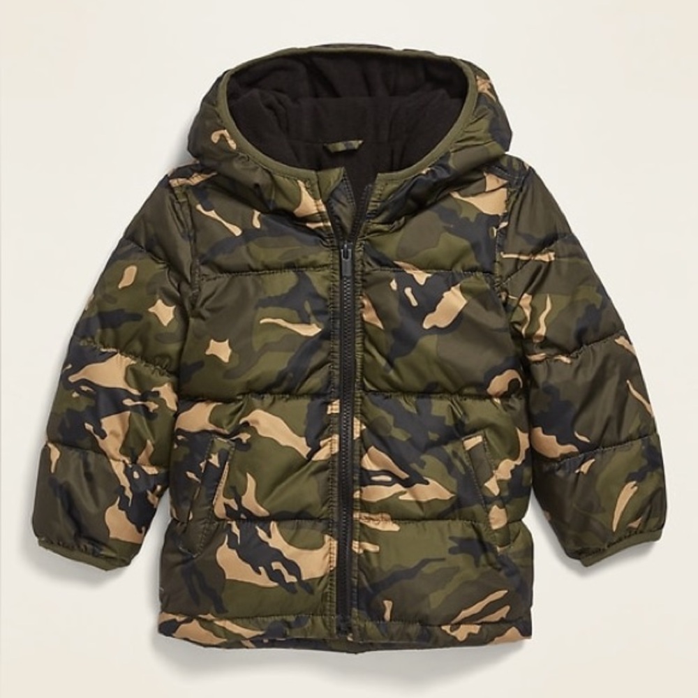 Old Navy Camouflage Puffer Jacket 2T